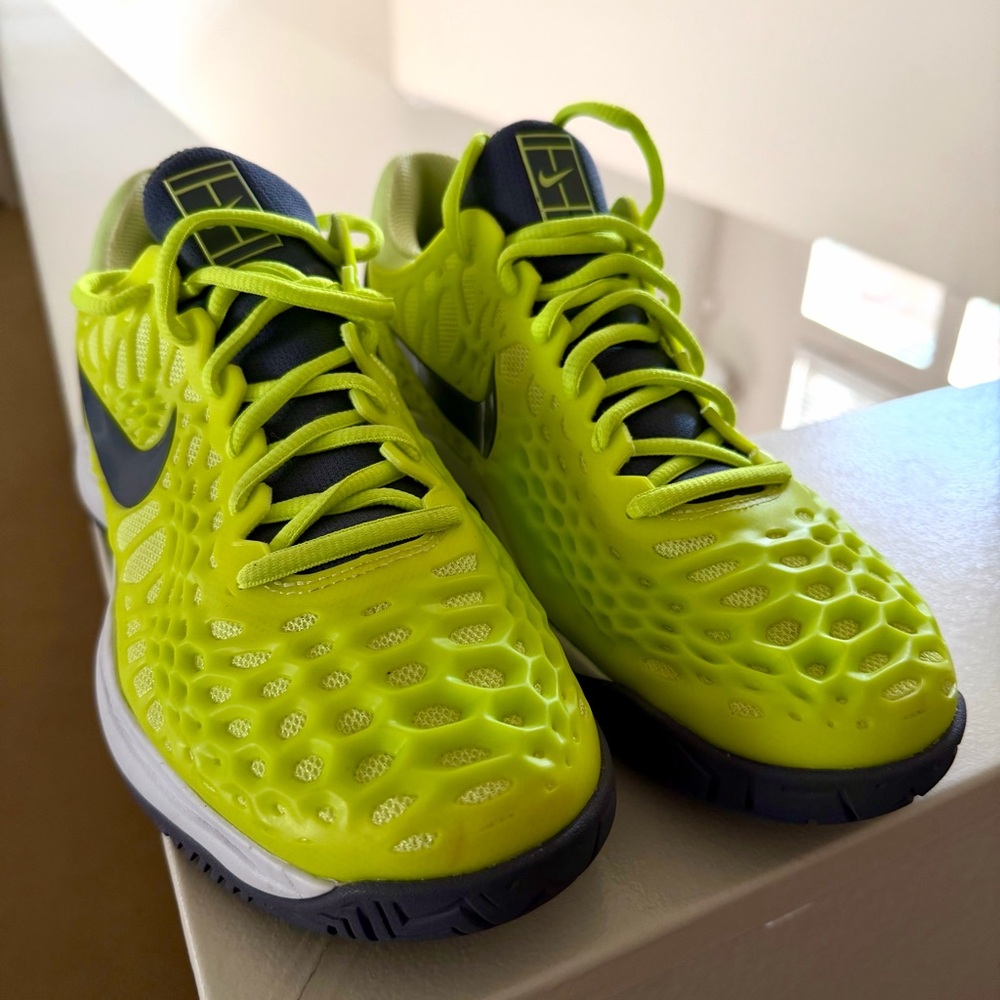 Rafael Nadal Nike Air Zoom Cage 3 HC
Rubber And Mesh Tennis Sneakers